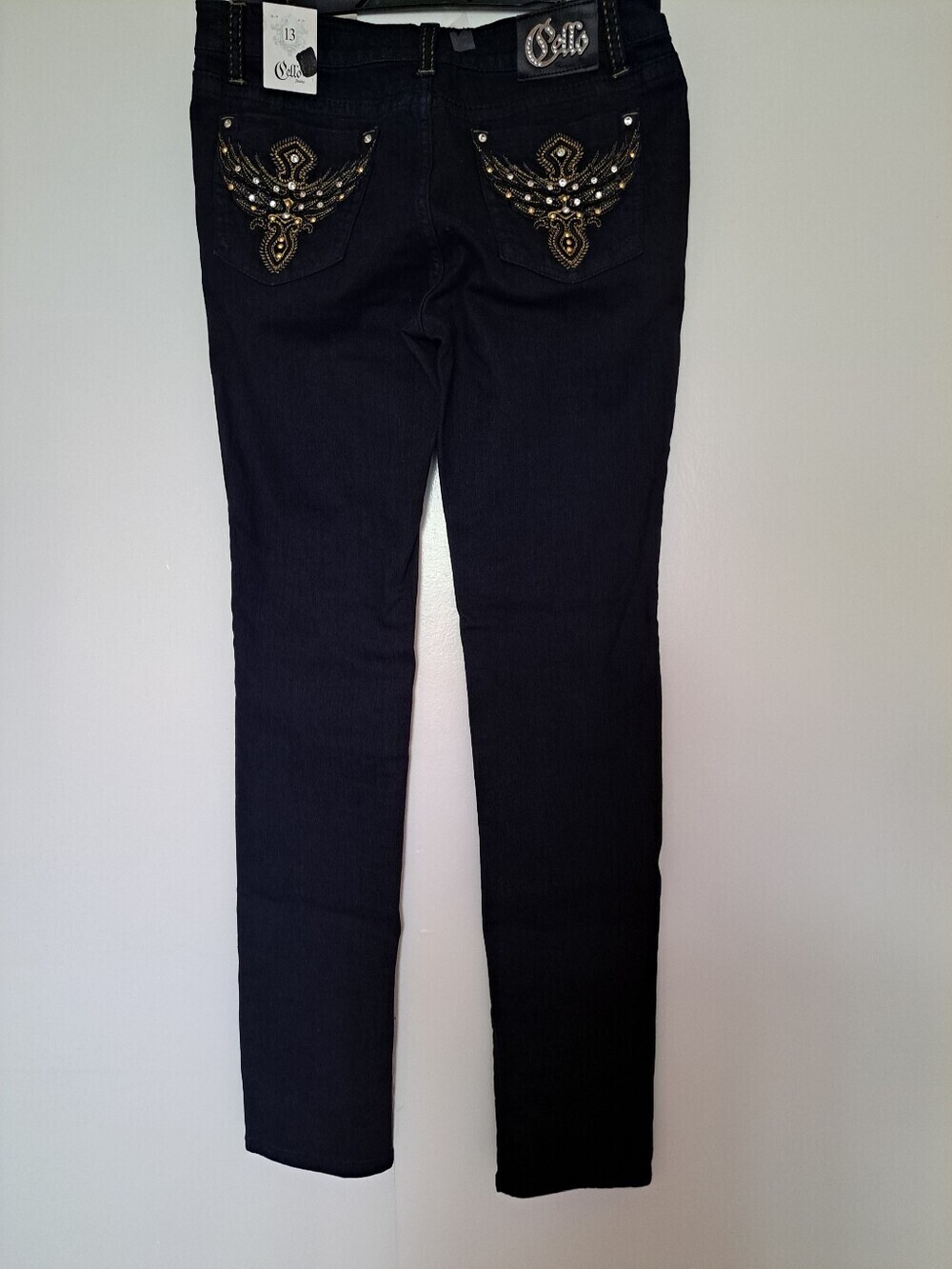CELLO Black Women's   Jeans with Gold Stitching